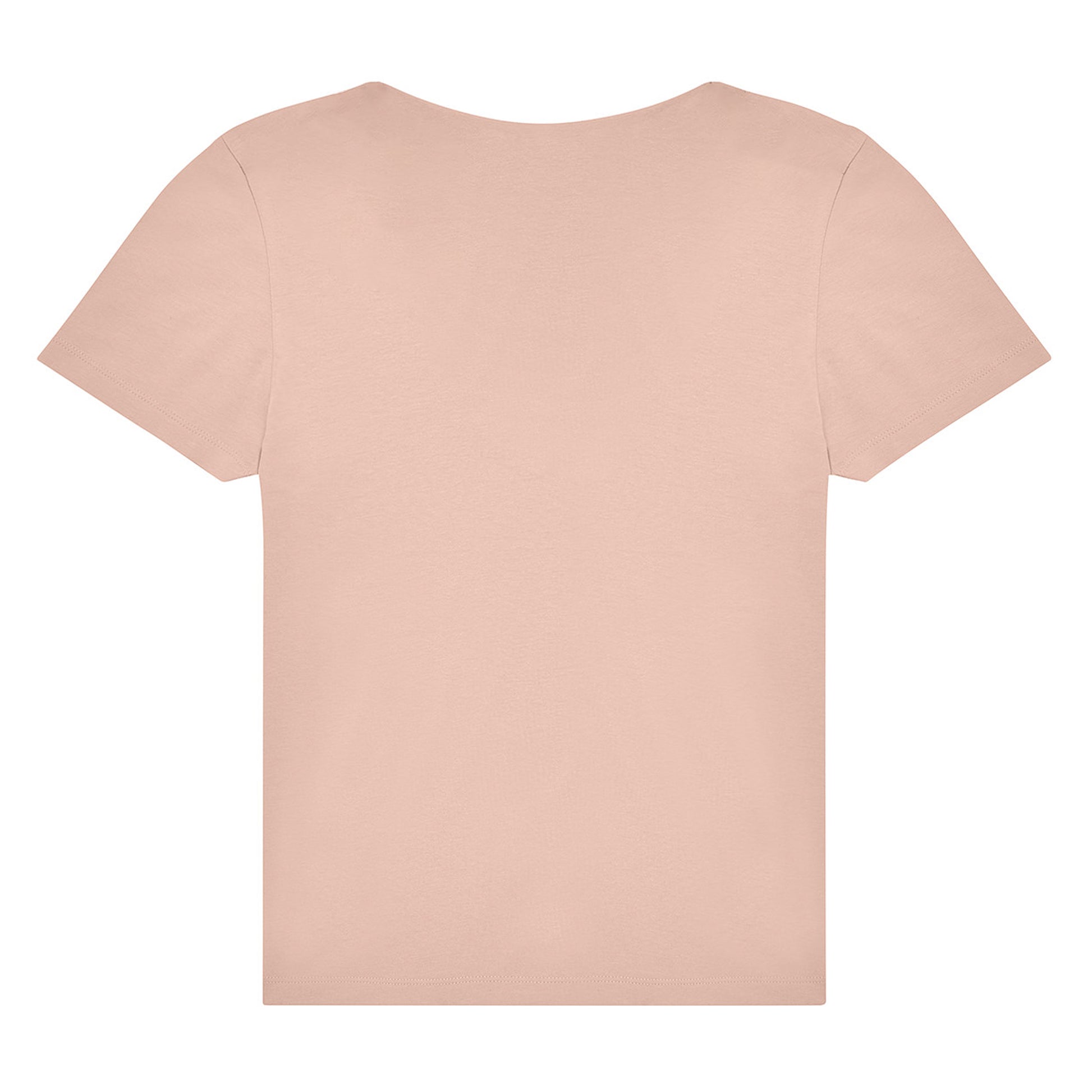 Soft Rose - Back - B&C Womens-Ladies Plain V Neck T-Shirt