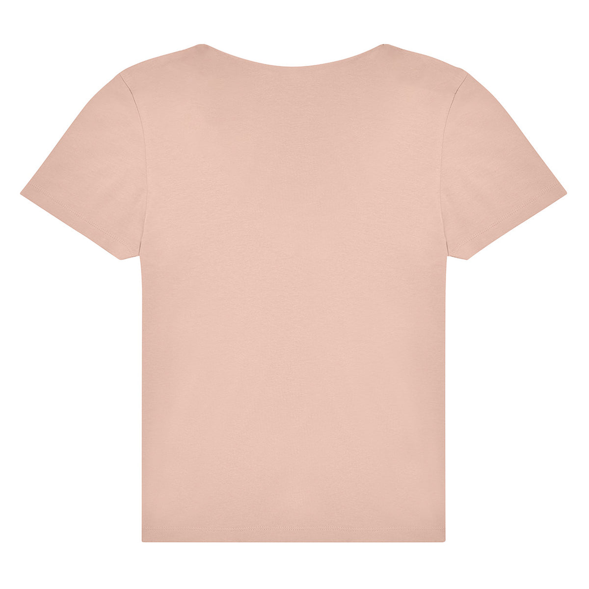 Soft Rose - Back - B&C Womens-Ladies Plain V Neck T-Shirt