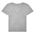 Sports Grey - Front - B&C Womens-Ladies Plain V Neck T-Shirt