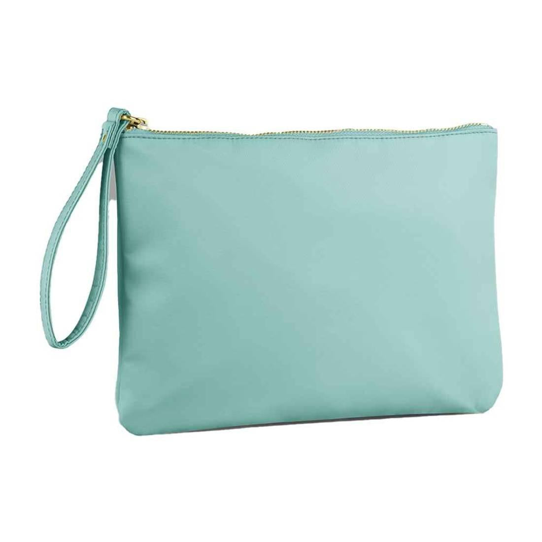 Mint Choc Chip - Front - Bagbase Sundae Wristlet Pouch