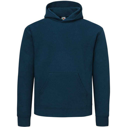 Mountain Blue - Front - Fruit of the Loom Mens Cotton Hoodie