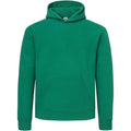 College Green - Front - Fruit of the Loom Mens Cotton Hoodie
