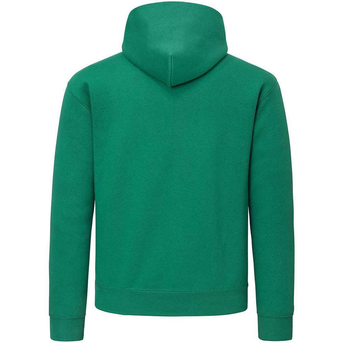College Green - Back - Fruit of the Loom Mens Cotton Hoodie