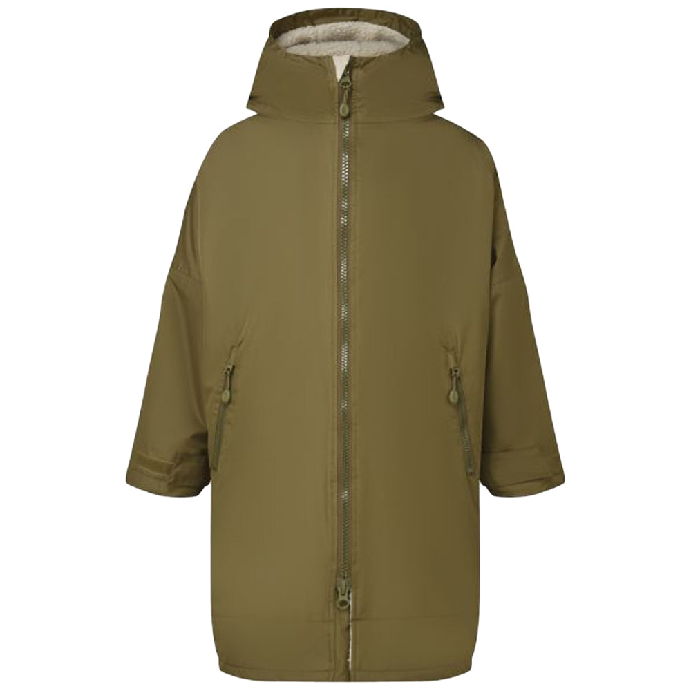 Olive-Natural - Front - TriDri Childrens-Kids Changing Robe