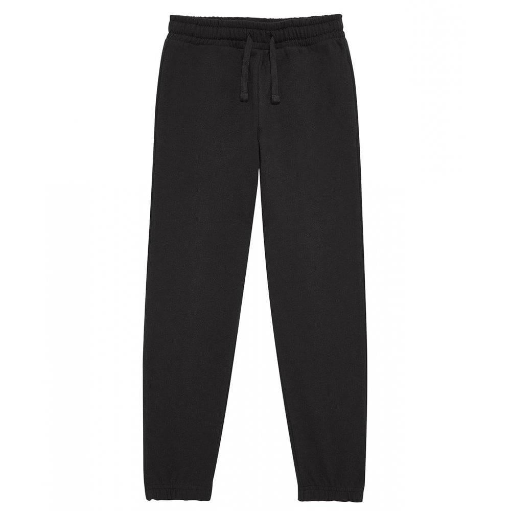 Black - Front - B&C Childrens-Kids ID.000 Jogging Bottoms