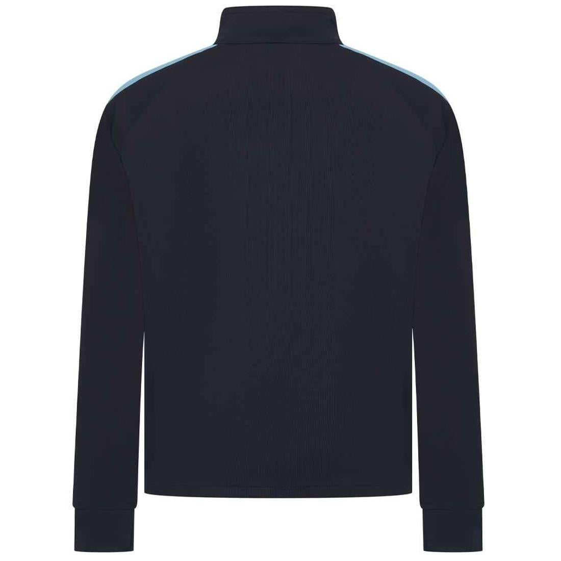 Navy-Sky - Back - Finden & Hales Childrens-Kids Knitted Tracksuit Top
