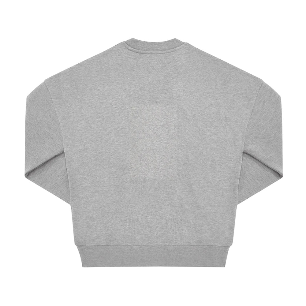 Sports Grey - Back - B&C Unisex Adult Influence Plain Crew Neck Sweatshirt