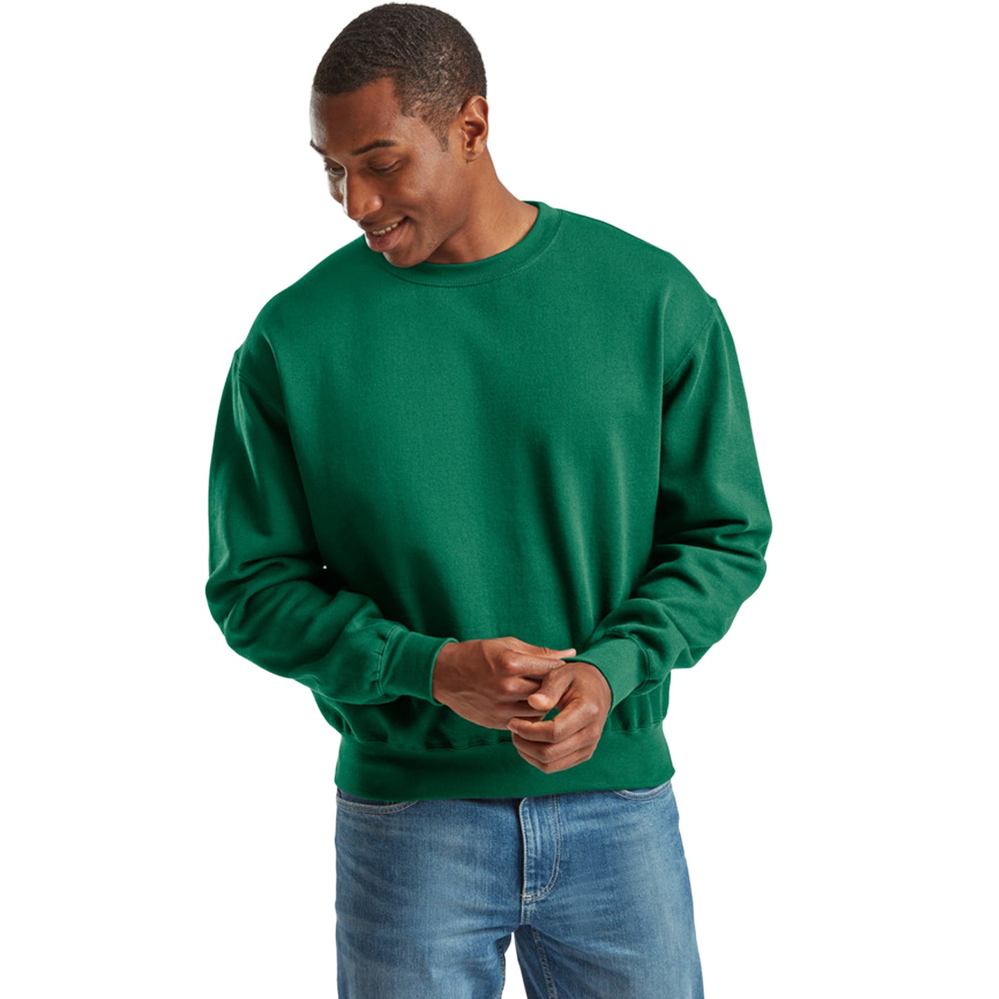 College Green - Lifestyle - Fruit of the Loom Unisex Adult Supercotton Sweatshirt