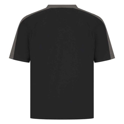 Black-Gunmetal - Back - Finden & Hales Childrens-Kids Team T-Shirt