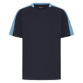 Navy-Sky - Front - Finden & Hales Childrens-Kids Team T-Shirt
