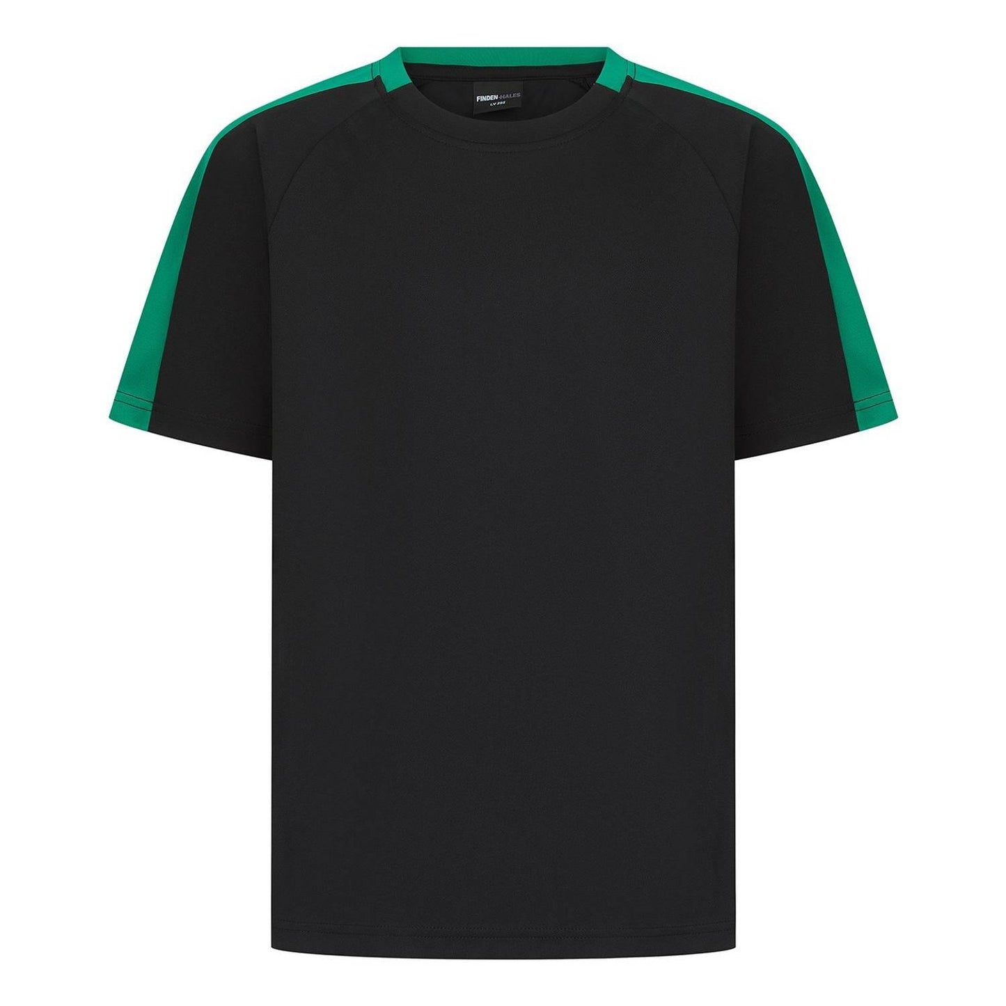 Black-Emerald - Front - Finden & Hales Childrens-Kids Team T-Shirt