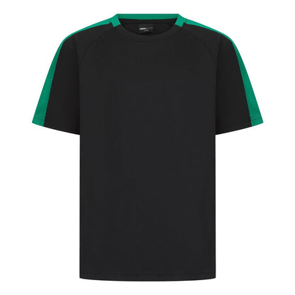 Black-Emerald - Front - Finden & Hales Childrens-Kids Team T-Shirt