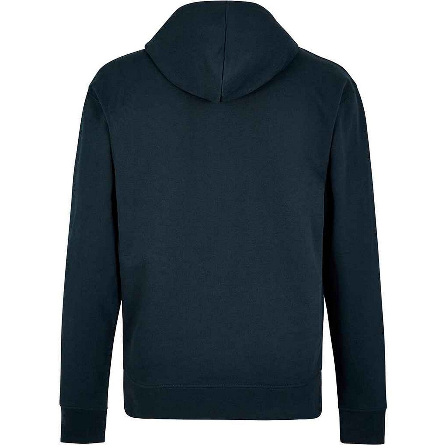 Navy - Back - Kustom Kit Unisex Adult Pique Zip Pocket Regular Hoodie