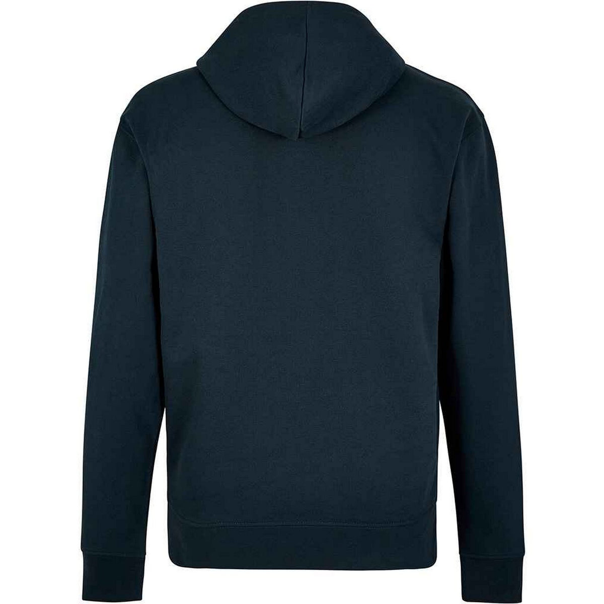Navy - Back - Kustom Kit Unisex Adult Pique Zip Pocket Regular Hoodie