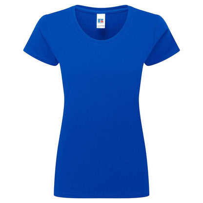 Bright Royal - Front - Russell Womens-Ladies Authentic Classic Ringspun Cotton T-Shirt