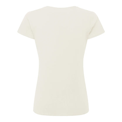 Natural - Back - Russell Womens-Ladies Authentic Classic Ringspun Cotton T-Shirt