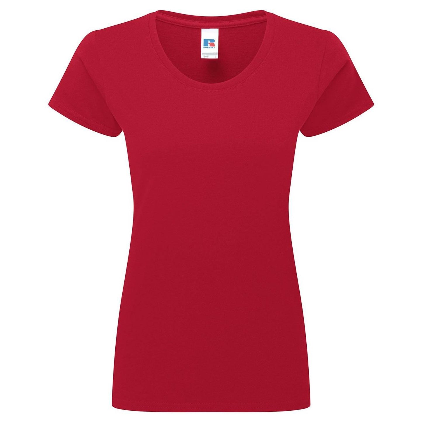 Classic Red - Front - Russell Womens-Ladies Authentic Classic Ringspun Cotton T-Shirt
