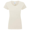 Natural - Front - Russell Womens-Ladies Authentic Classic Ringspun Cotton T-Shirt