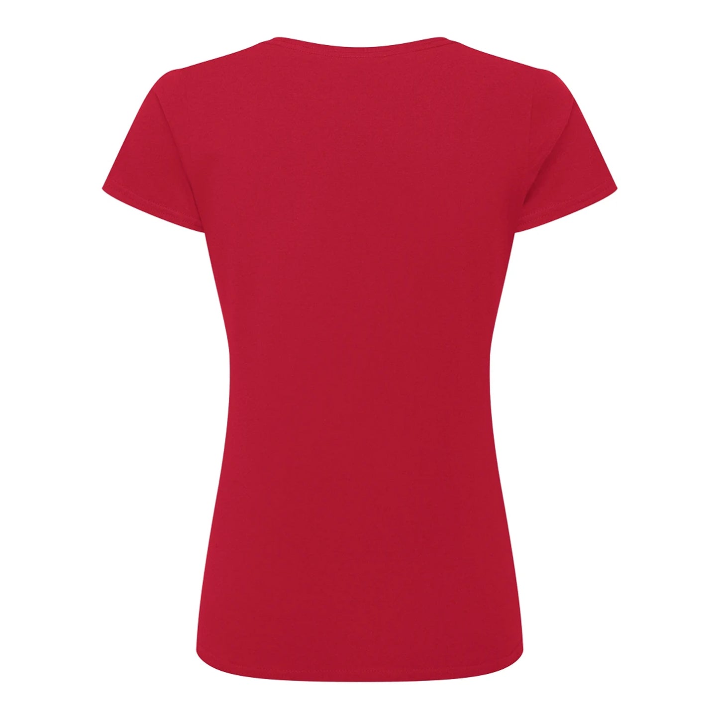 Classic Red - Back - Russell Womens-Ladies Authentic Classic Ringspun Cotton T-Shirt