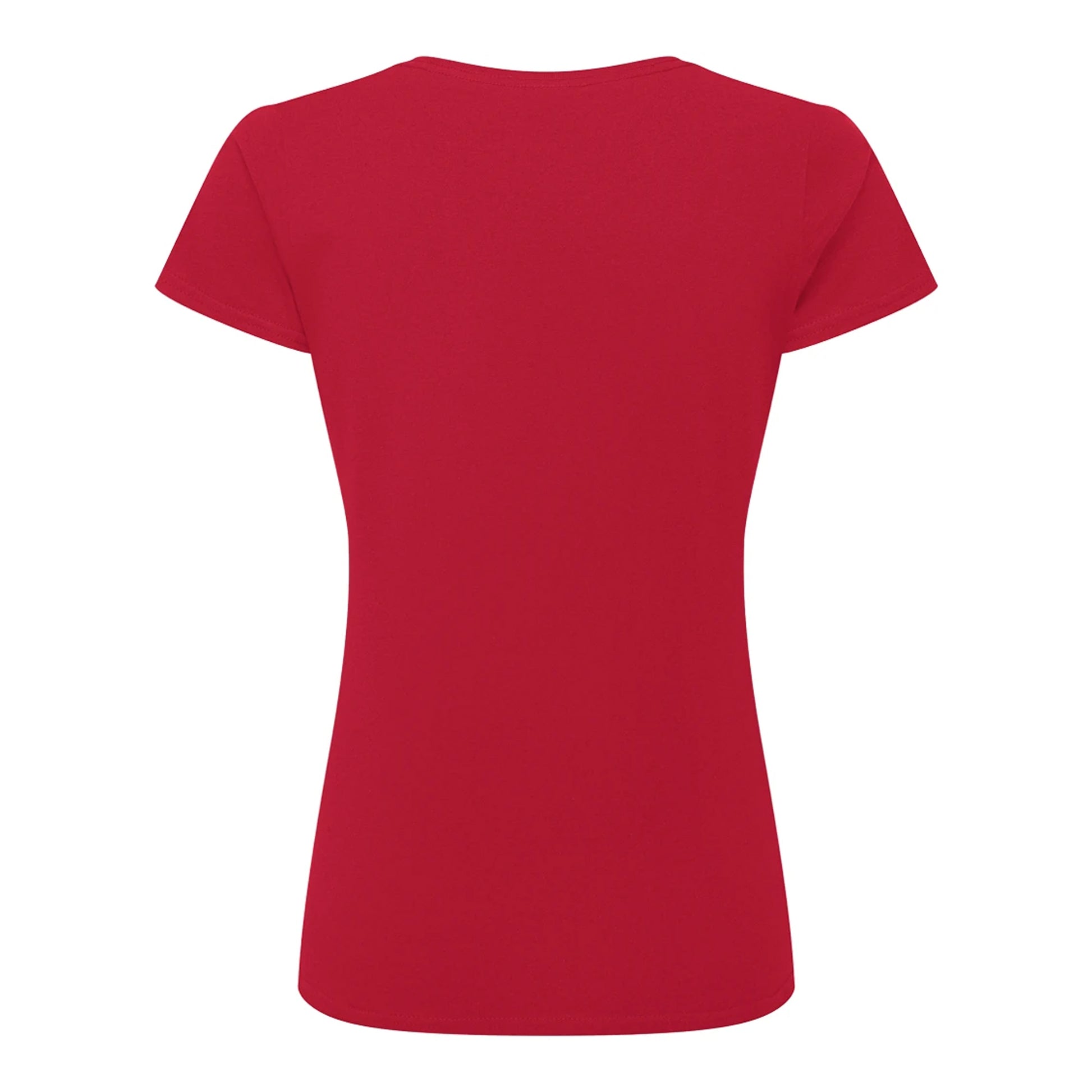 Classic Red - Back - Russell Womens-Ladies Authentic Classic Ringspun Cotton T-Shirt