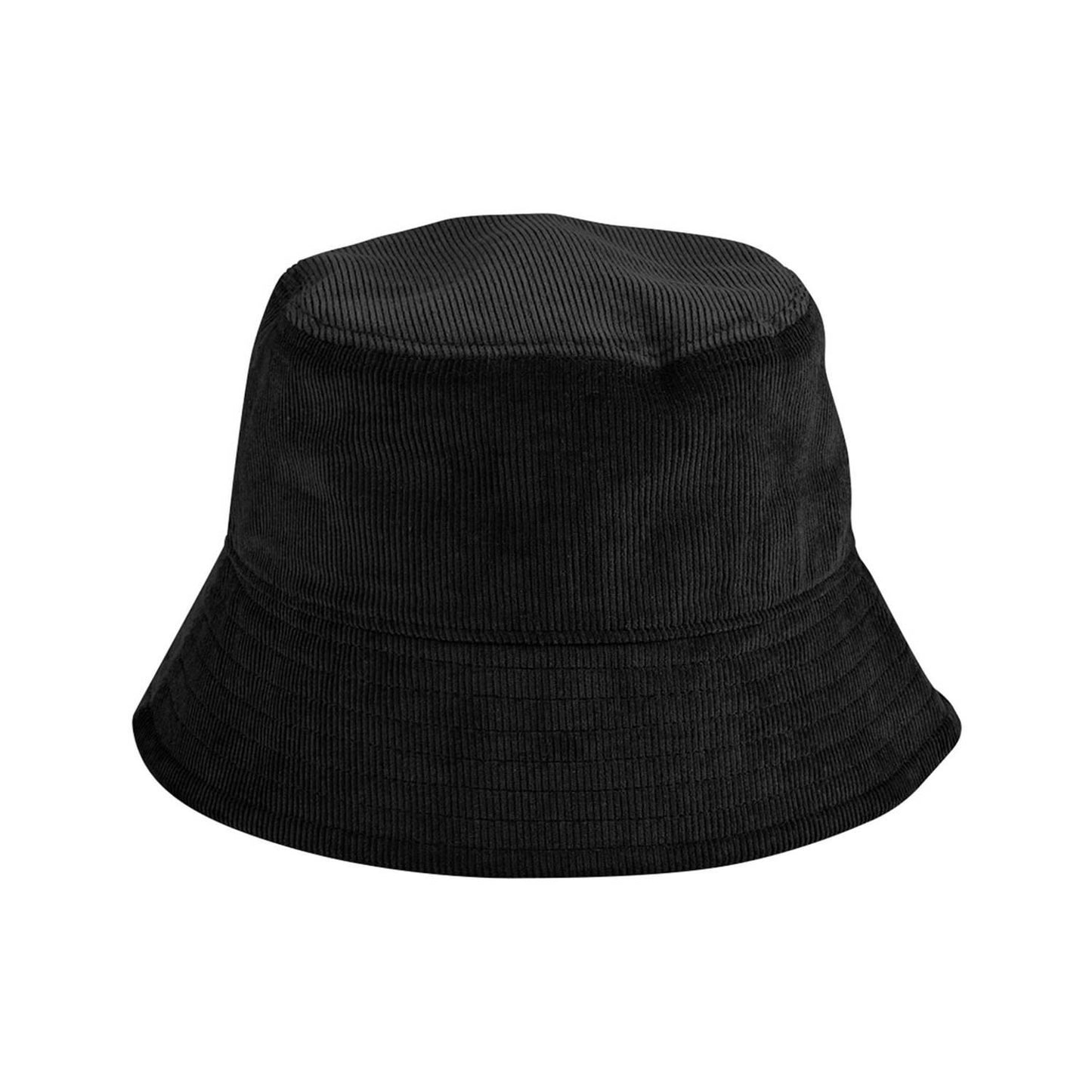 Black - Front - Beechfield EarthAware Cord Organic Bucket Hat