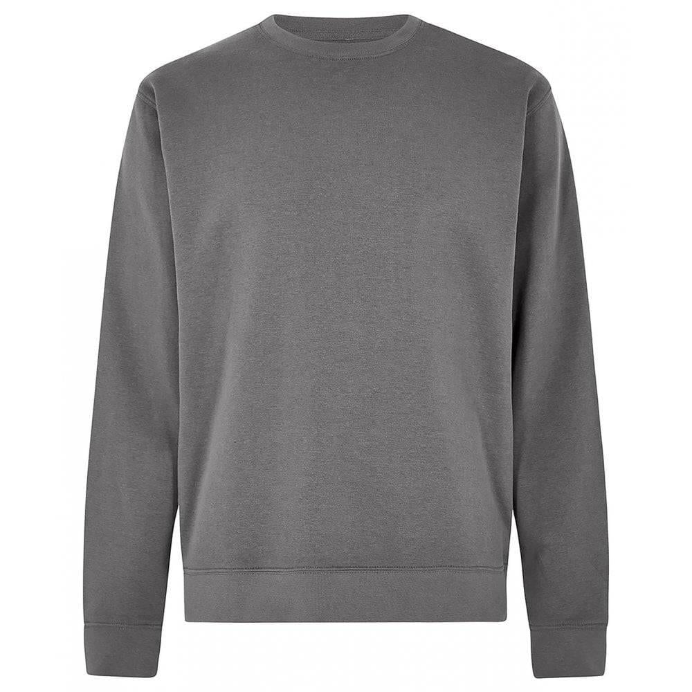 Dark Grey - Front - Kustom Kit Unisex Adult Pique Regular Sweatshirt