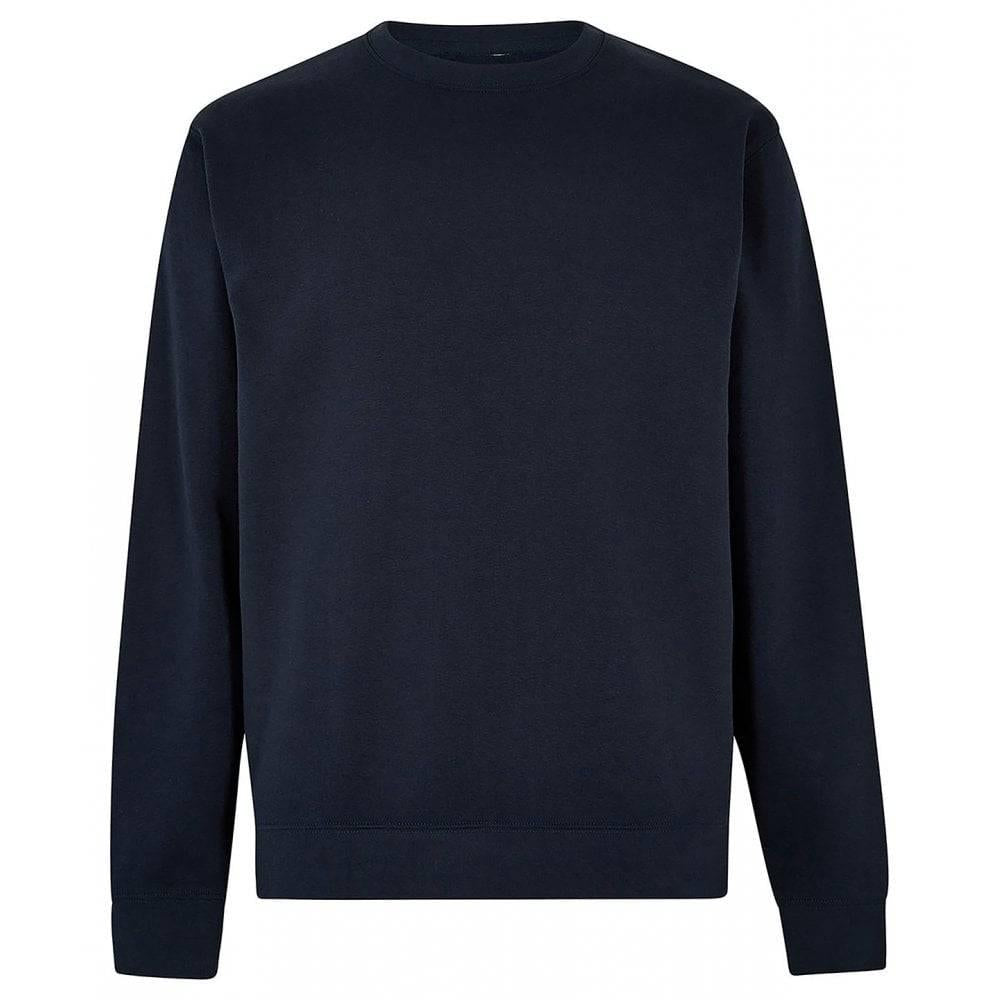Navy - Front - Kustom Kit Unisex Adult Pique Regular Sweatshirt