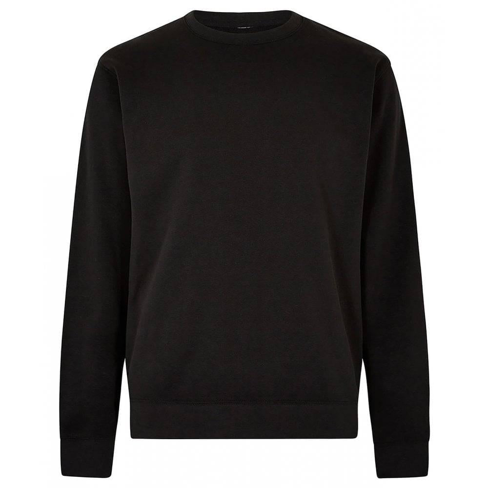 Black - Front - Kustom Kit Unisex Adult Pique Regular Sweatshirt