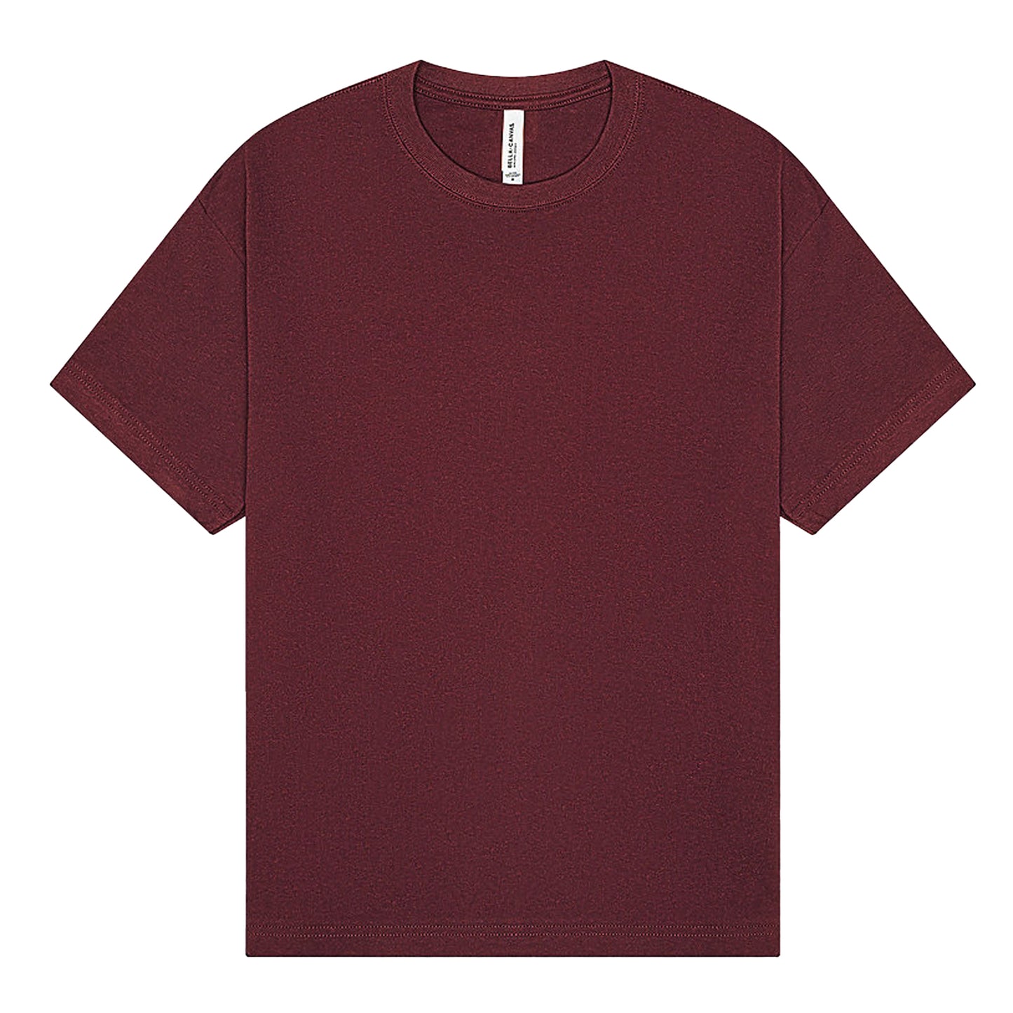 Maroon - Front - Bella + Canvas Unisex Adult Heavy Boxy T-Shirt