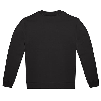 Black - Back - B&C Unisex Adult ID.222 Crew Neck Sweatshirt
