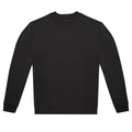 Black - Front - B&C Unisex Adult ID.222 Crew Neck Sweatshirt