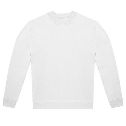 White - Front - B&C Unisex Adult ID.222 Crew Neck Sweatshirt