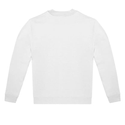 White - Back - B&C Unisex Adult ID.222 Crew Neck Sweatshirt