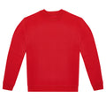 Red - Front - B&C Unisex Adult ID.222 Crew Neck Sweatshirt