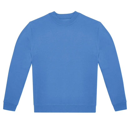 Lake Blue - Front - B&C Unisex Adult ID.222 Crew Neck Sweatshirt