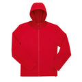 Red - Front - B&C Unisex Adult Reset 3 Layer Hooded Soft Shell Jacket