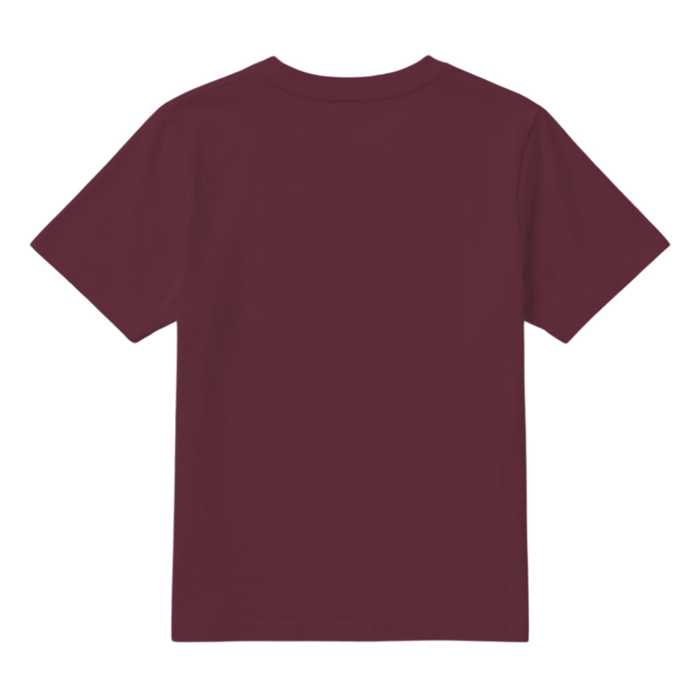 Burgundy - Back - B&C Childrens-Kids T-Shirt