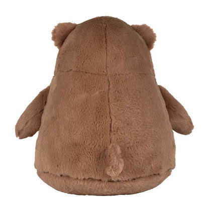Brown - Back - Mumbles Zippie Bear Soft Plush Toy