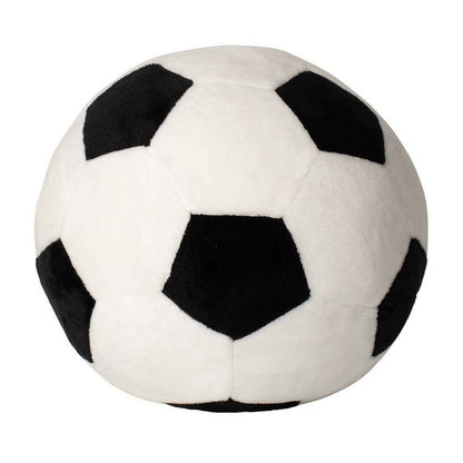 White-Black - Front - Mumbles Zippie Football Plush Toy