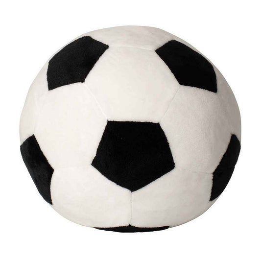 White-Black - Front - Mumbles Zippie Football Plush Toy