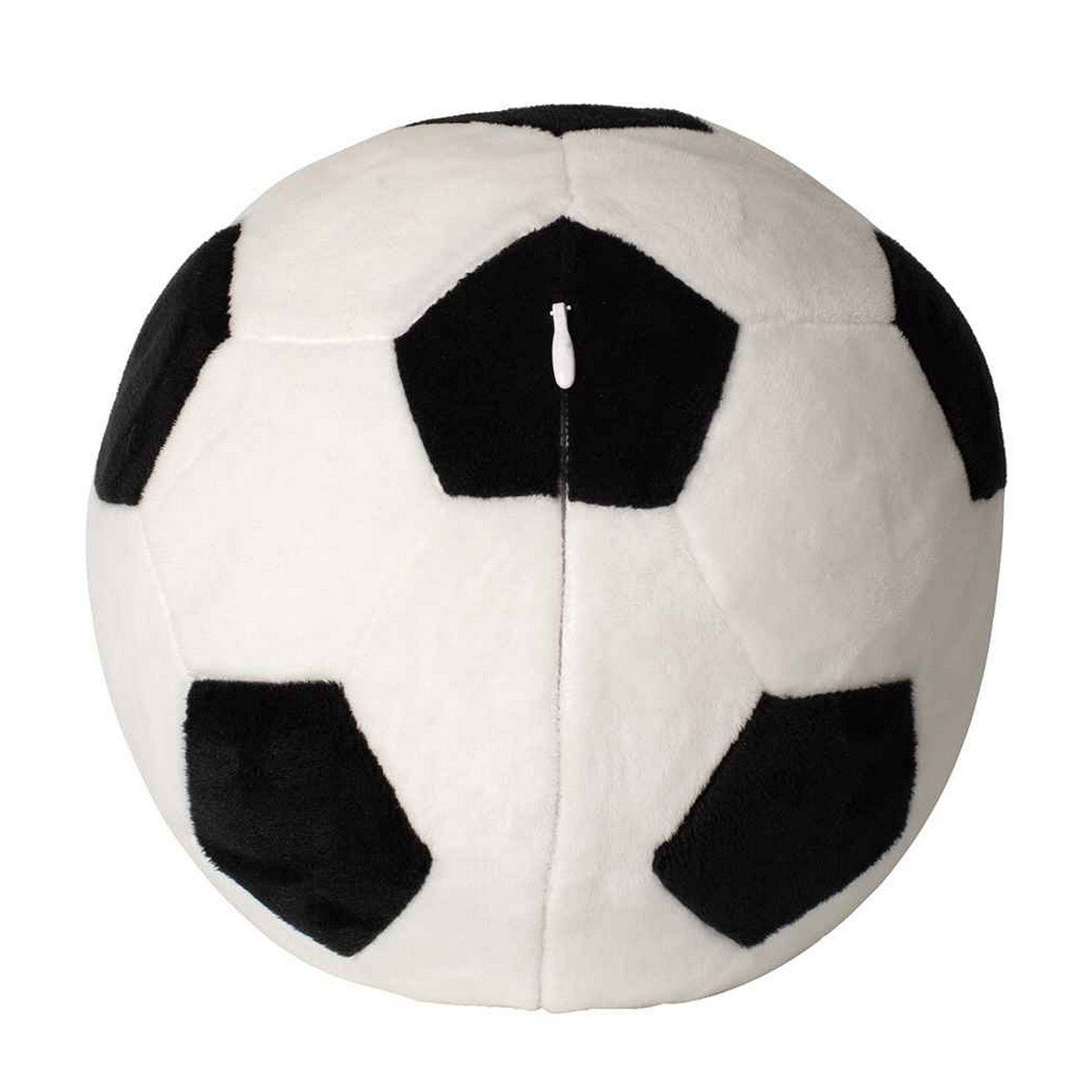 White-Black - Back - Mumbles Zippie Football Plush Toy