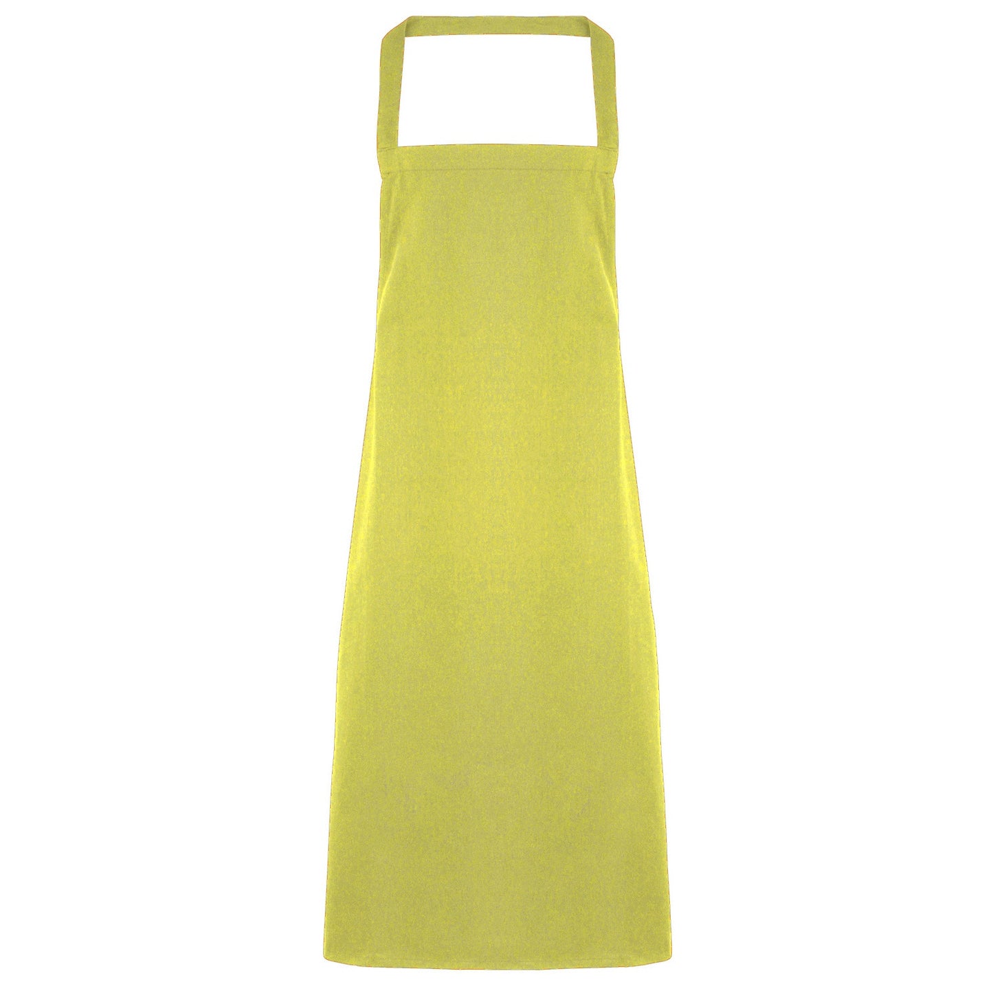 Lime - Front - Premier Ladies-Womens Slim Apron (no Pocket) - Workwear