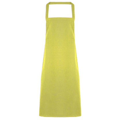 Lime - Front - Premier Ladies-Womens Slim Apron (no Pocket) - Workwear