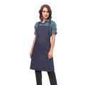 Navy - Back - Premier Ladies-Womens Slim Apron (no Pocket) - Workwear