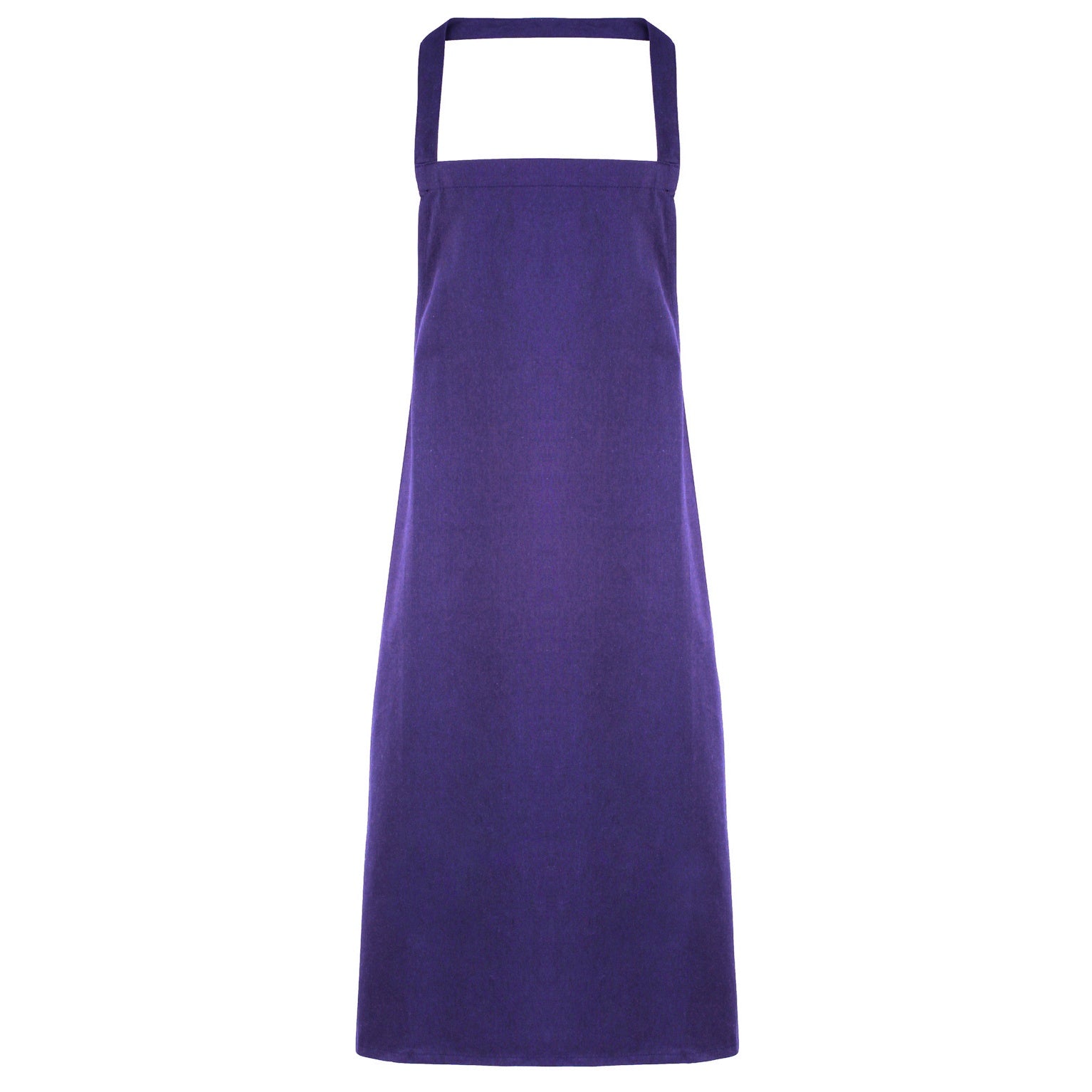 Purple - Front - Premier Ladies-Womens Slim Apron (no Pocket) - Workwear