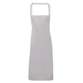 Silver Grey - Front - Premier Ladies-Womens Slim Apron (no Pocket) - Workwear