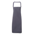 Steel - Front - Premier Ladies-Womens Slim Apron (no Pocket) - Workwear