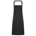 Black - Front - Premier Ladies-Womens Slim Apron (no Pocket) - Workwear