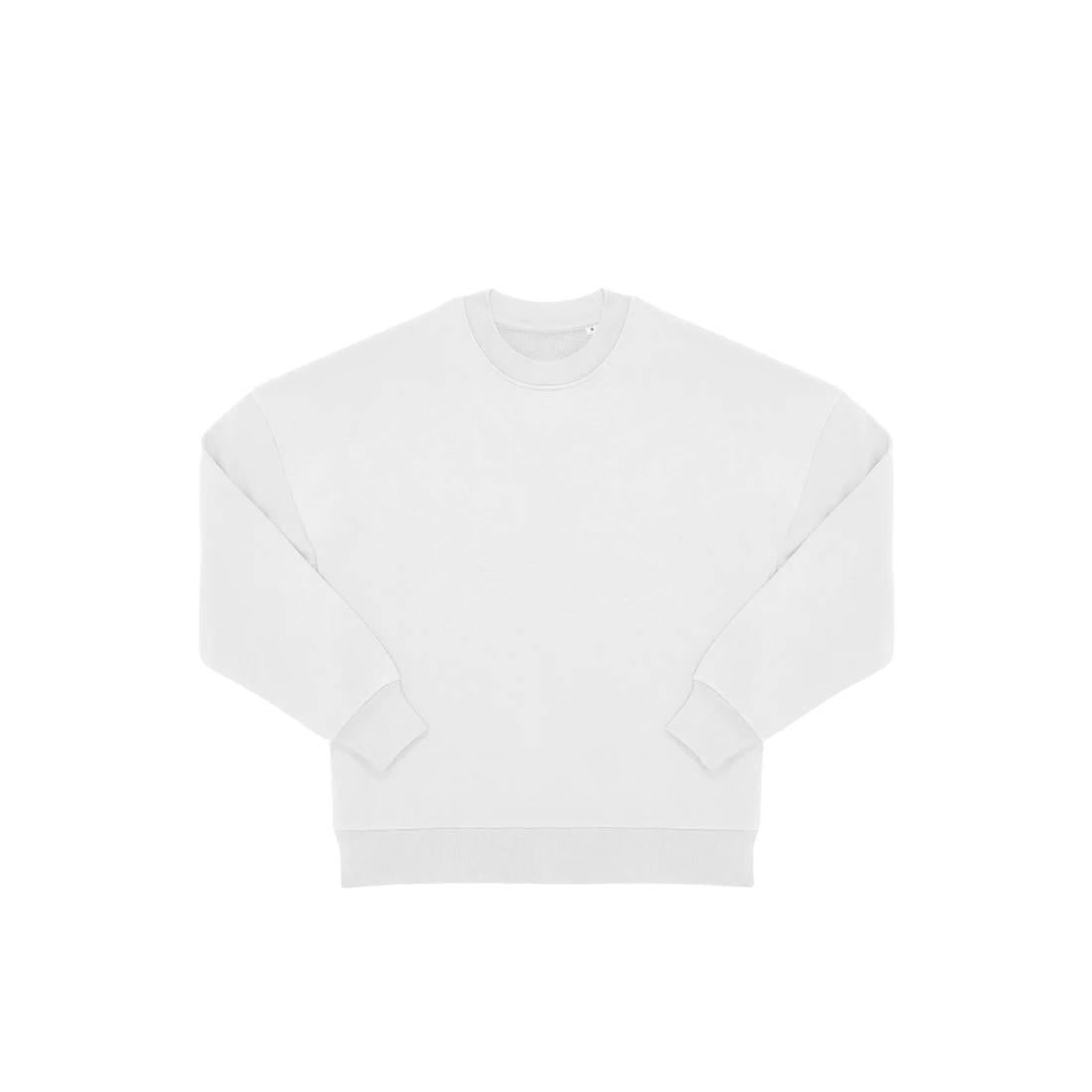 White - Front - B&C Unisex Adult Influence Crew Neck Sweatshirt