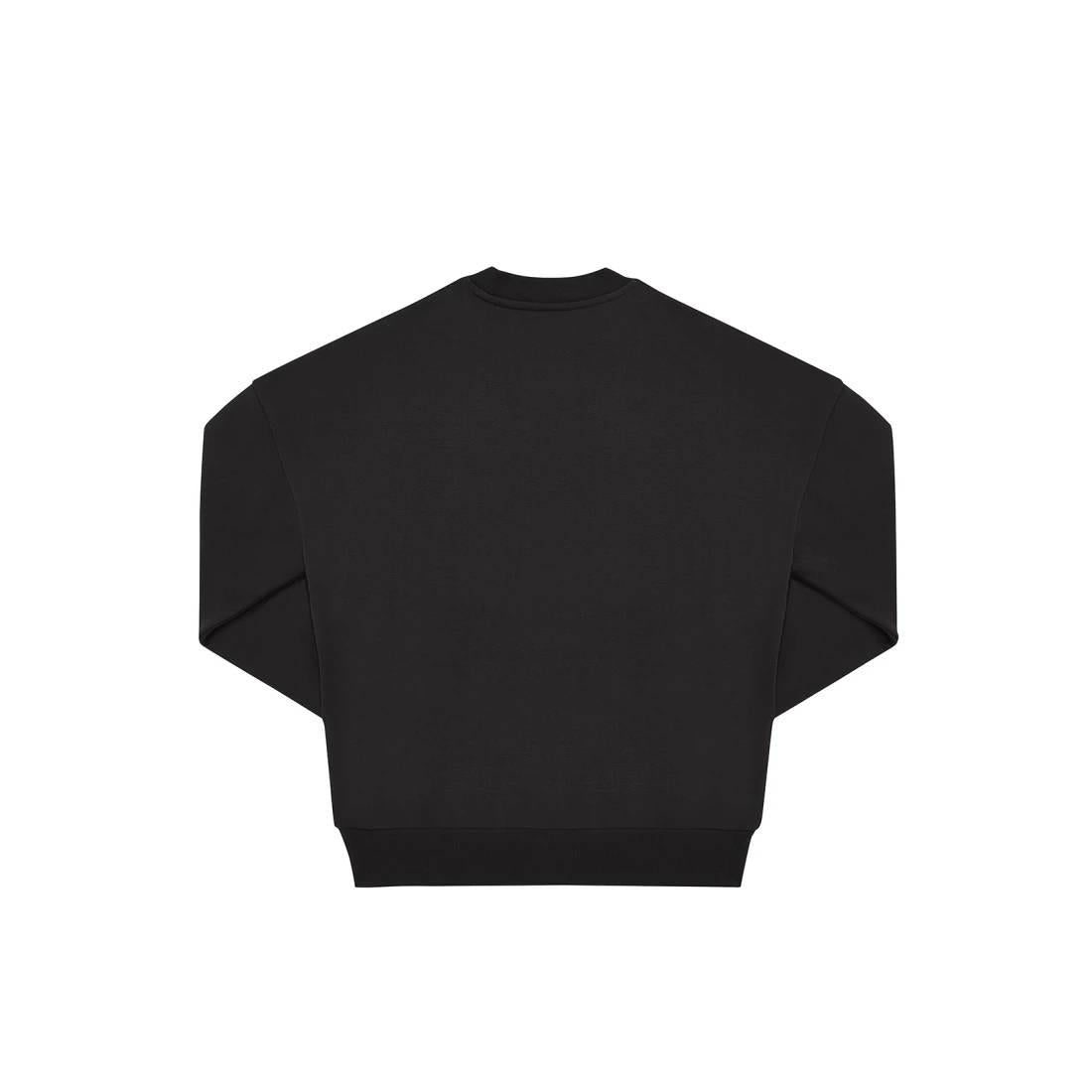 Black - Back - B&C Unisex Adult Influence Crew Neck Sweatshirt